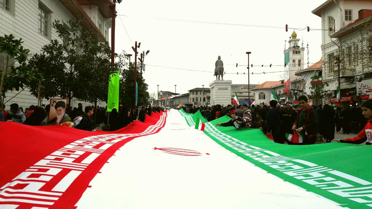 تجلی حضور؛ تصاویر ثبت شده از راهپیمایی پرشکوه 22 بهمن توسط همکاران شرکت گاز استان گیلان
