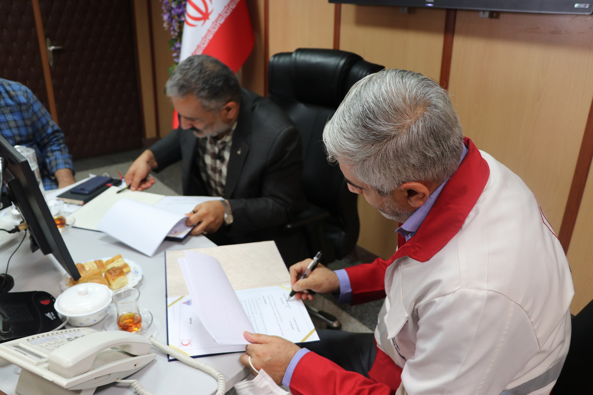 انعقاد تفاهم نامه همکاری میان شرکت گاز و هلال احمر استان گیلان