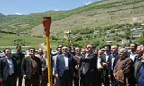 مشعل گاز در روستای دارستان رودبار روشن شد