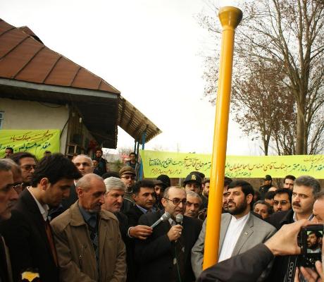 افتتاح پروژه گازرساني به 7 روستا با حضور استاندار محترم گيلان