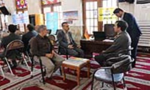 برپایی میز خدمت شرکت گاز استان گیلان در مصلی شهر رشت