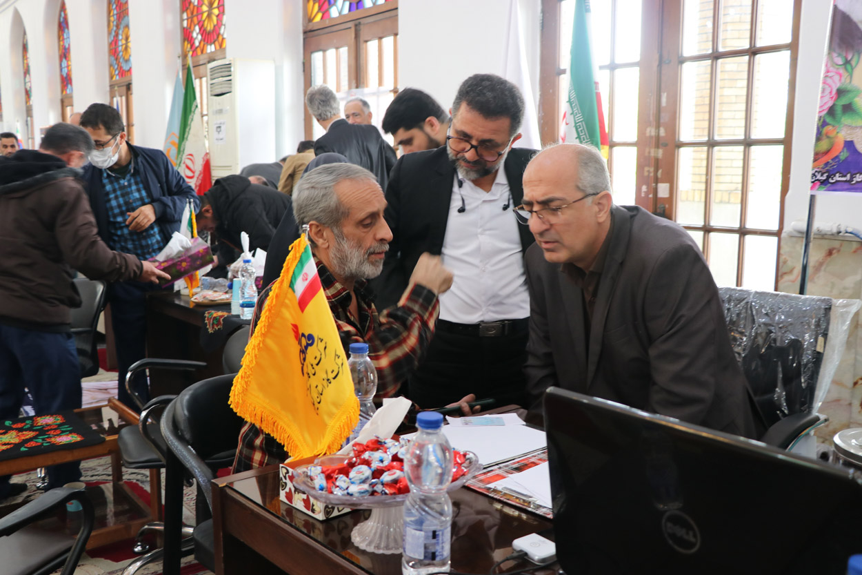 میز خدمت جهادی  شرکت گاز استان گیلان برگزار شد