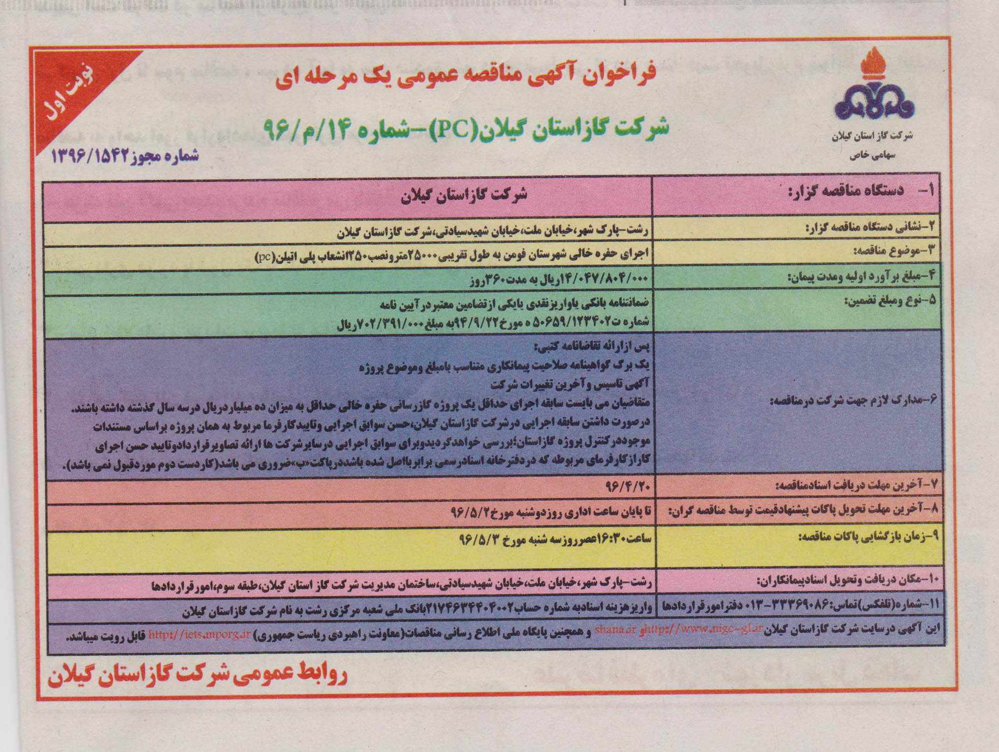 اجرای حفره خالی شهرستان فومن به طول تقریبی 25000 متر ونصب 250 انشعاب پلی اتیلن pc