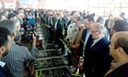 تجدید میثاق مدیرعامل و کارکنان شرکت گاز با آرمانهای شهدا