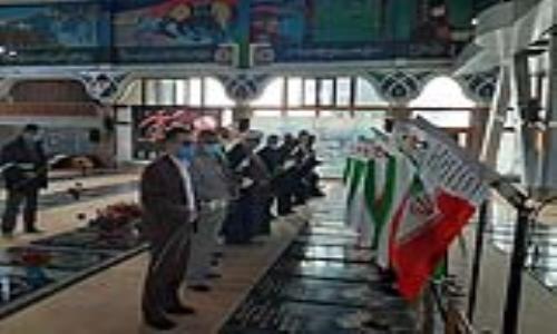 تجديد ميثاق مدیریت و کارکنان شركت گاز استان گيلان با شهداي والامقام دفاع مقدس