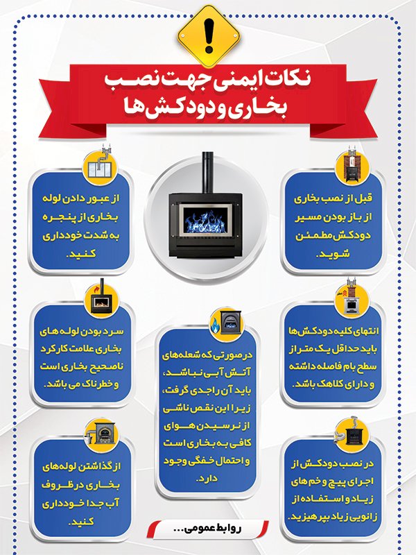  نکات ایمنی برای استفاده از وسایل گازسوز