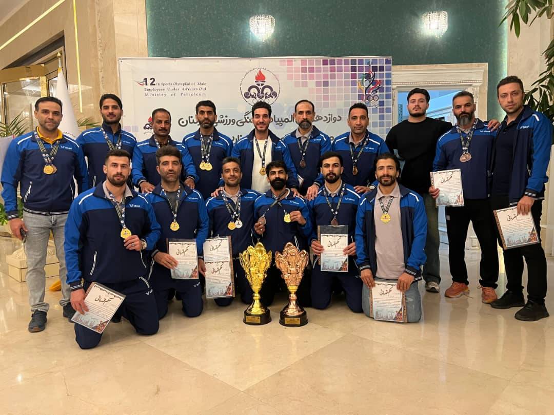 درخشش کارکنان شرکت گاز استان گیلان در دوازدهمین المپیاد فرهنگی ورزشی کارکنان وزارت نفت