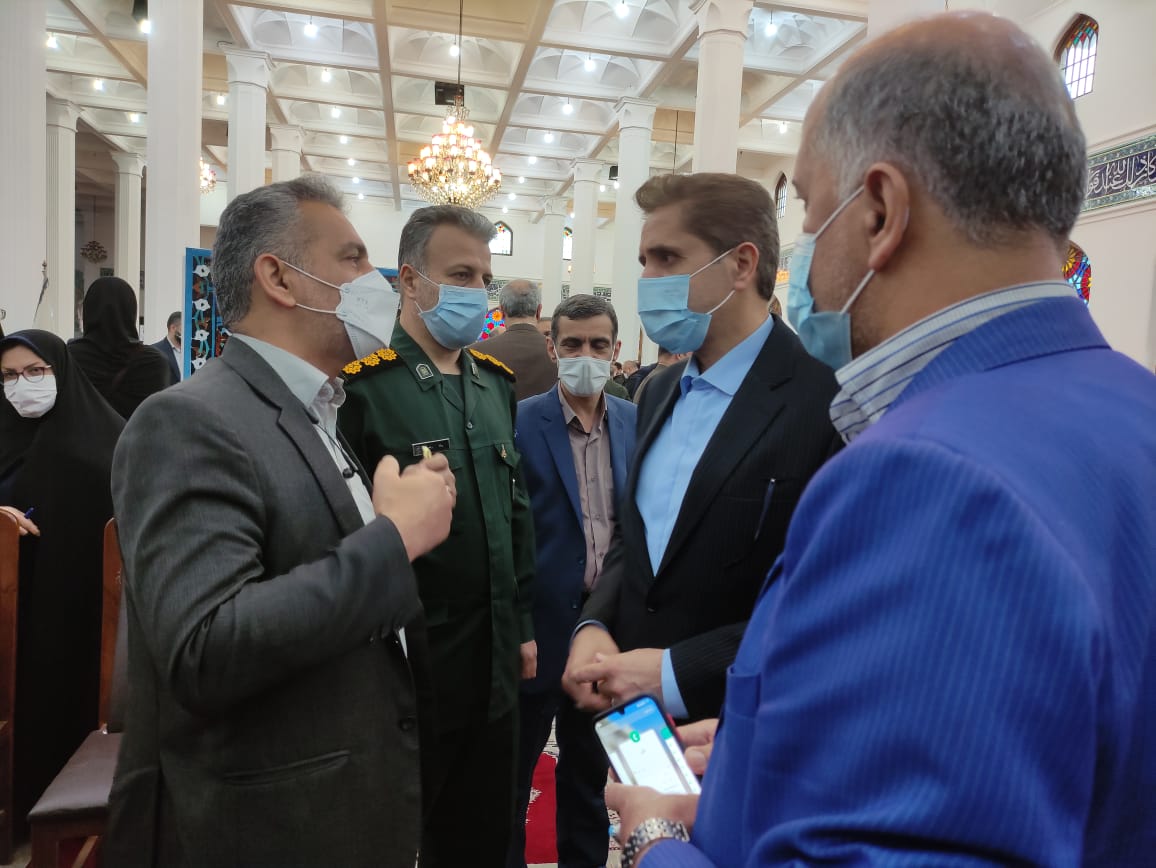  میز خدمت جهادی  شرکت گاز استان گیلان در مصلی امام خمینی (ره) رشت  برگزار شد