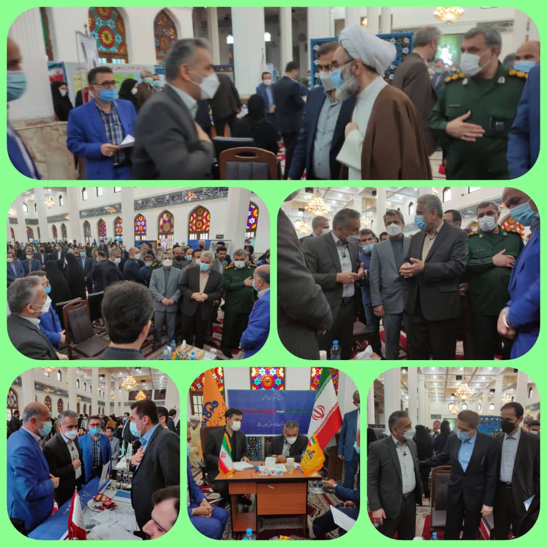  میز خدمت جهادی  شرکت گاز استان گیلان در مصلی امام خمینی (ره) رشت  برگزار شد