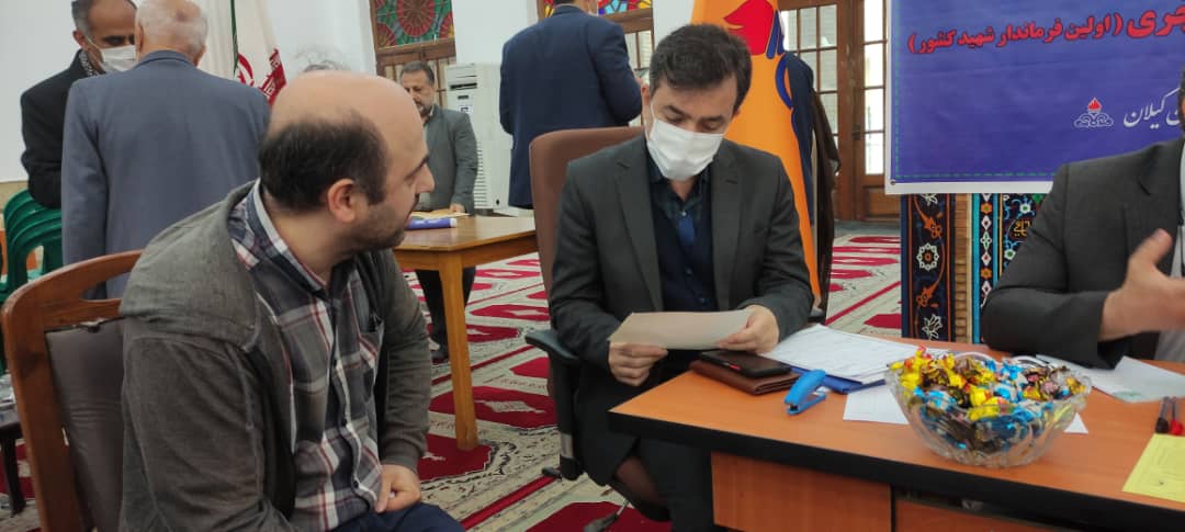  میز خدمت جهادی  شرکت گاز استان گیلان در مصلی امام خمینی (ره) رشت  برگزار شد