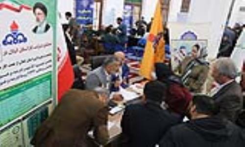 میز خدمت جهادی شرکت گاز استان گیلان در مصلی رشت برگزار شد