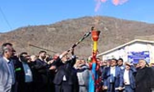 مشعل گازرسانی به 22 روستای گیلان در تالش برافروخته شد