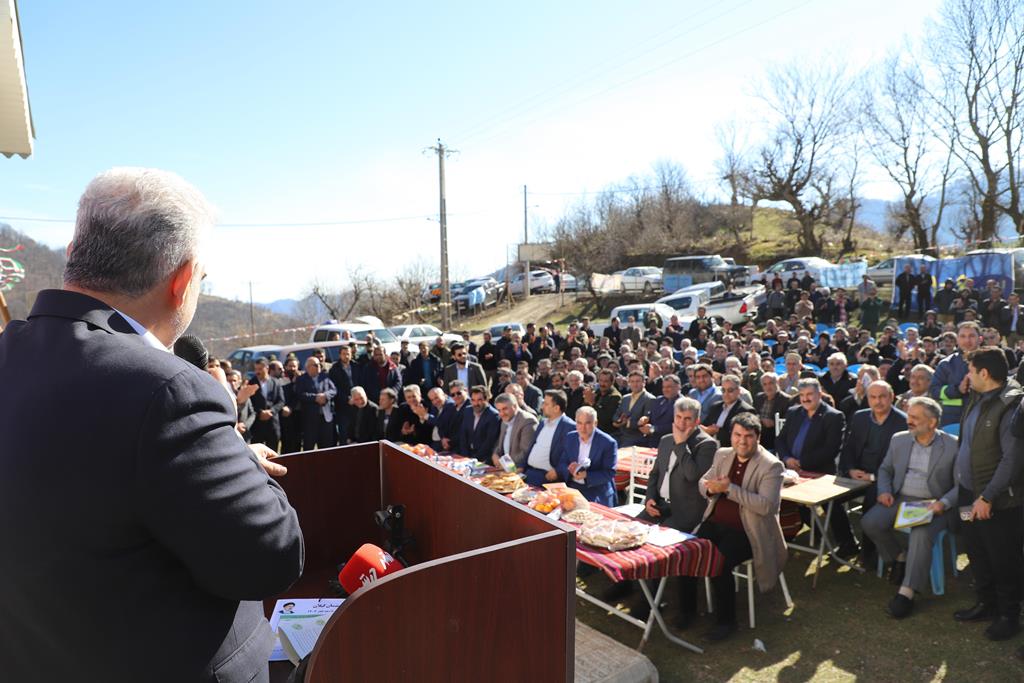 مشعل گازرسانی به 22 روستای گیلان در تالش برافروخته شد