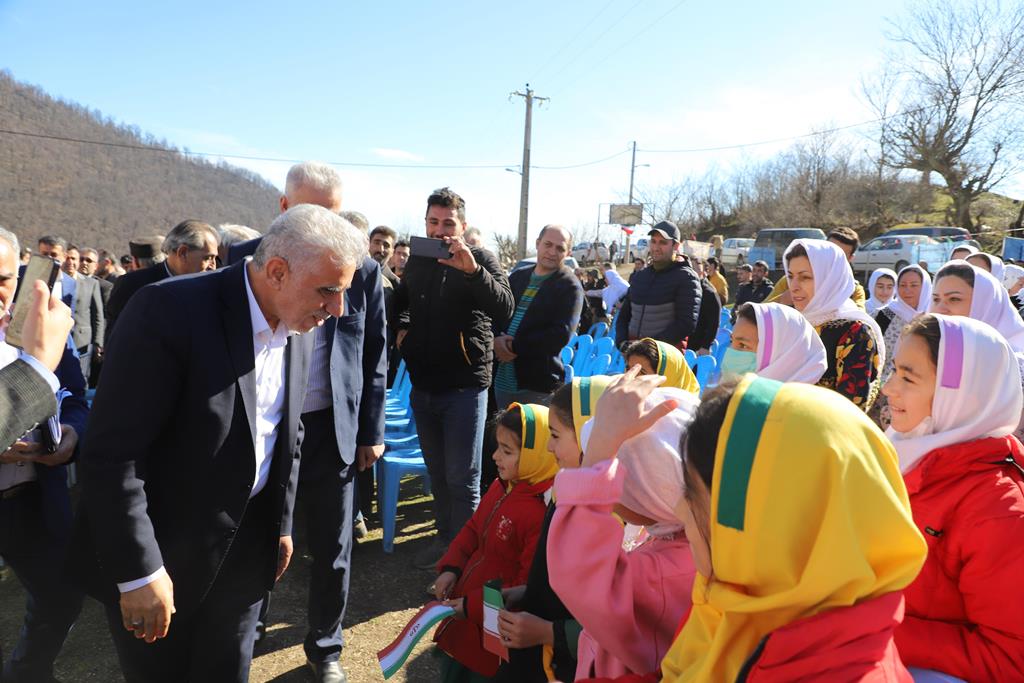 مشعل گازرسانی به 22 روستای گیلان در تالش برافروخته شد