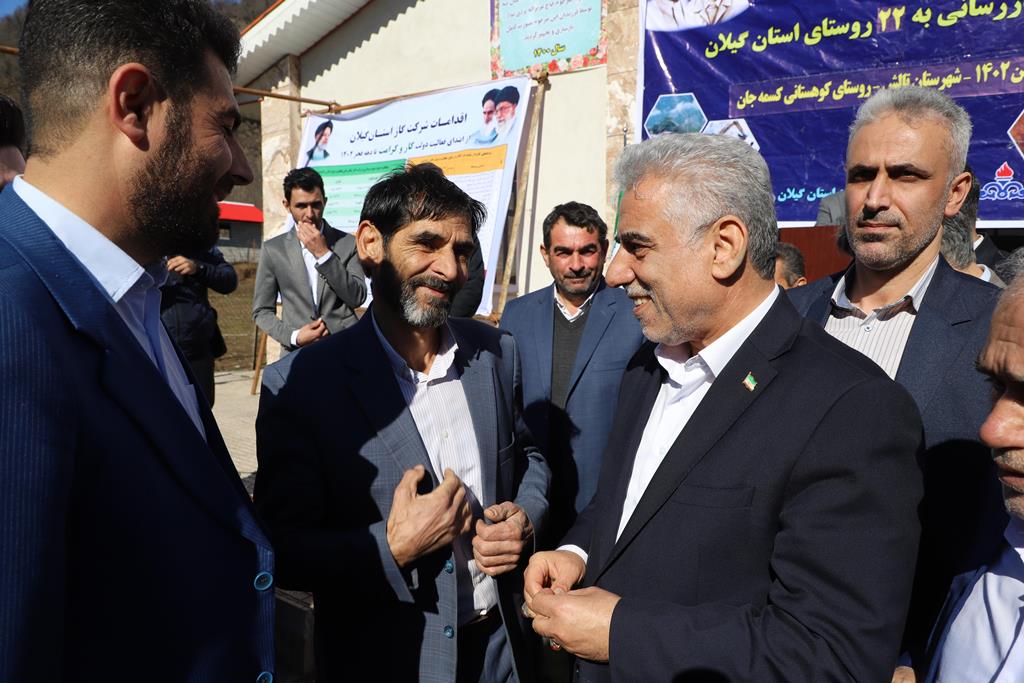 مشعل گازرسانی به 22 روستای گیلان در تالش برافروخته شد