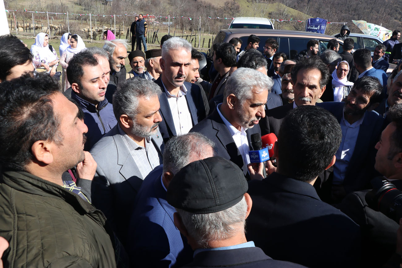 مشعل گازرسانی به 22 روستای گیلان در تالش برافروخته شد