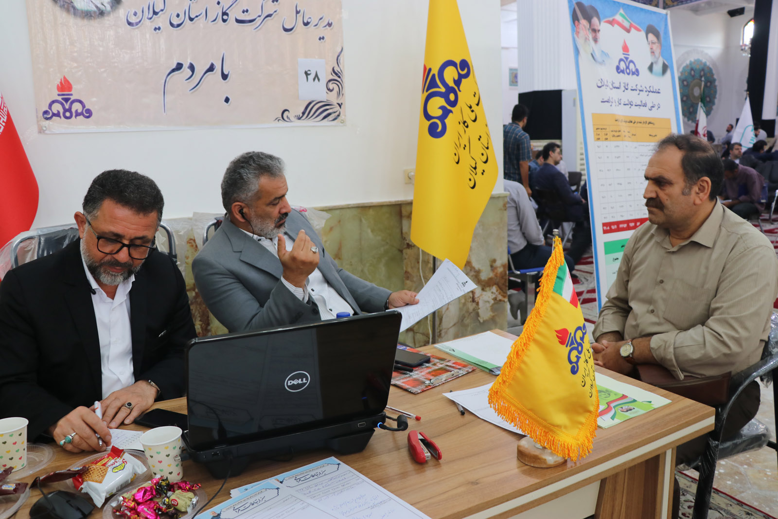 میز خدمت شرکت گاز استان گیلان در مصلی امام خمینی (ره) رشت برگزار شد
