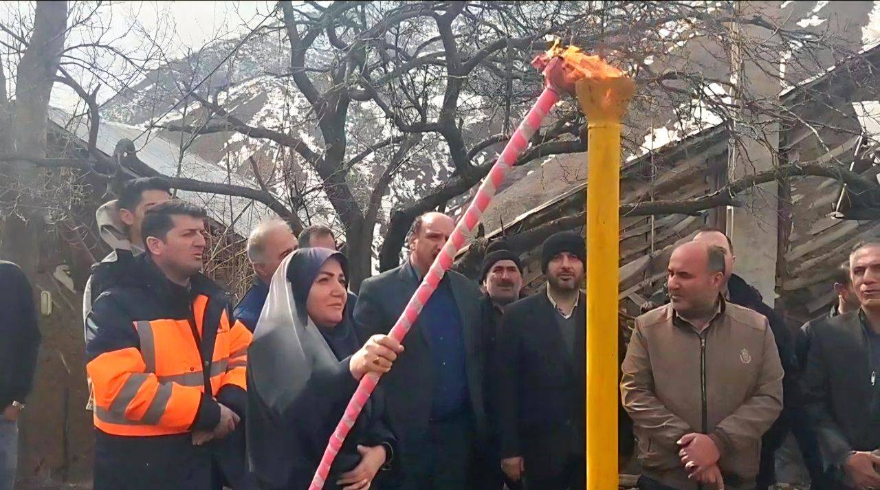 همزمان با دهه مبارک فجر؛ ۶ روستای کوهستانی سیاهکل به شبکه سراسری گاز متصل شد