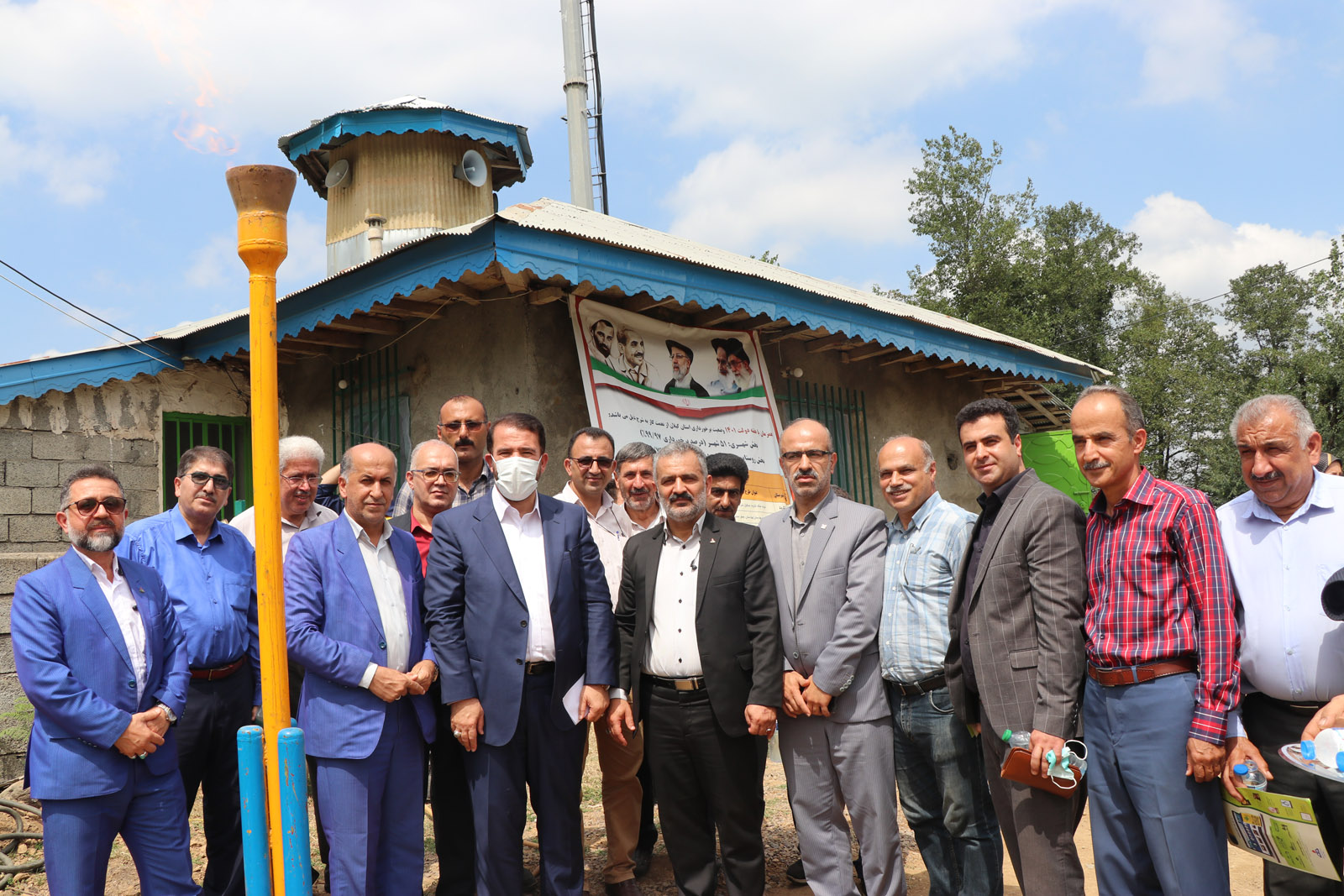 فروغ شعله گاز در ارتفاعات لنگرود گیلان